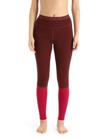 Espresso / Cherry Women's Icebreaker Merino 260 ZoneKnit™ Leggings One Piece & Sets | USA 1799WNBY